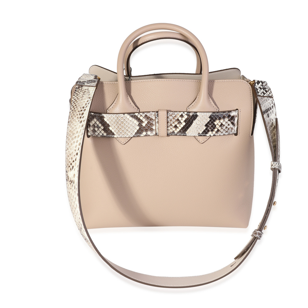 Burberry Natural Python & Pale Drift Leather Smal… - image 3